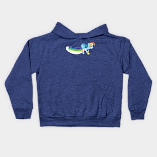 Flying Gala Rainbow Dash 1 Kids Hoodie